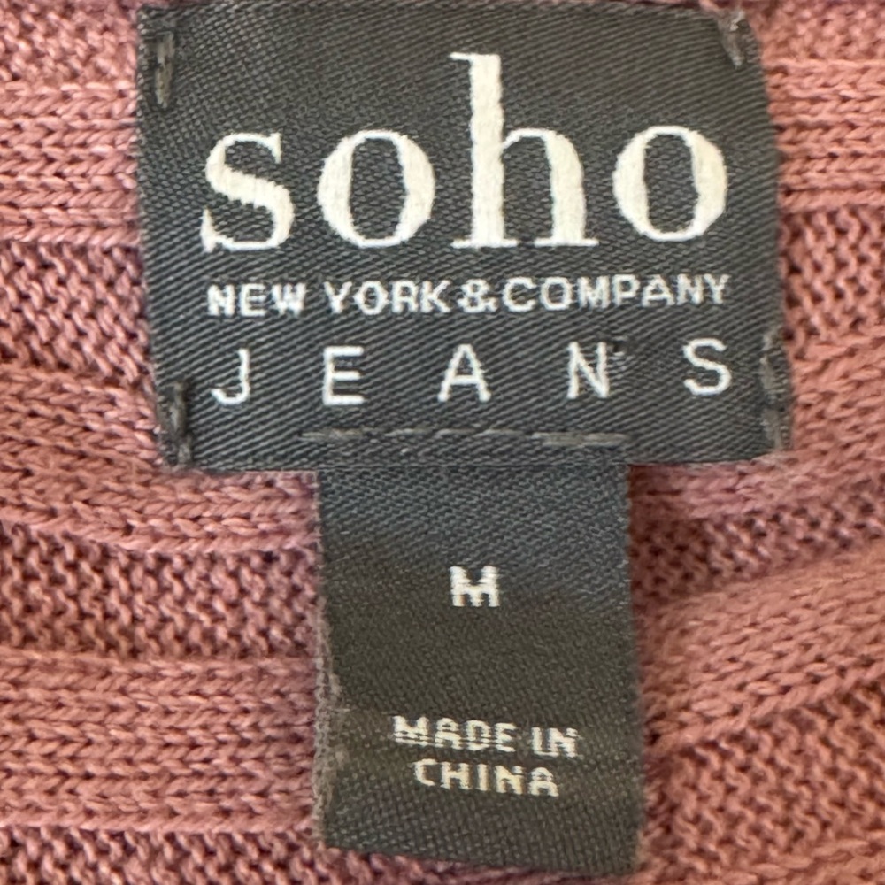 A-29 Soho Pink 3/4 Sleeve Pullover Sweater Size M - Picture 11 of 14